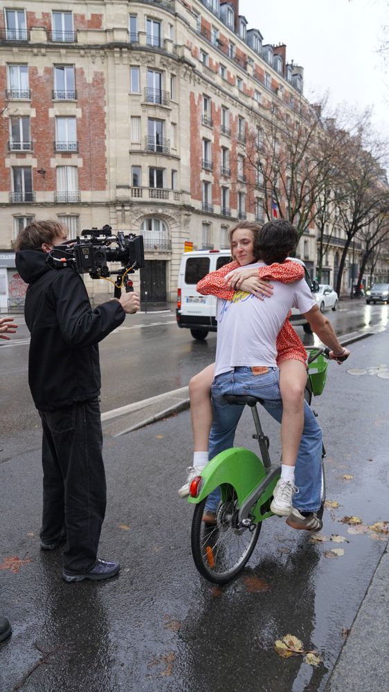 Scène en vélo