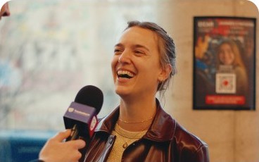 Tournage d'une vidéo témoignage en interview