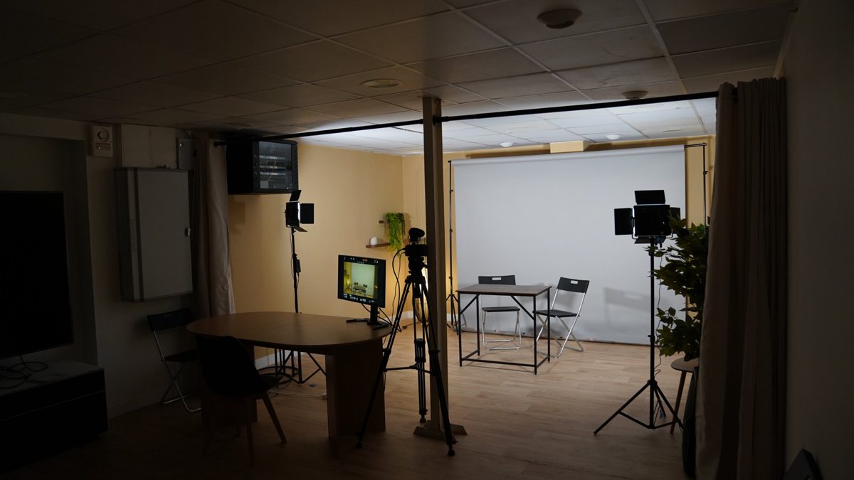 Le studio de tournage