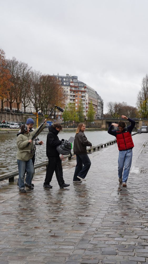 Tournage au bord du canal